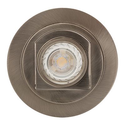 Tilt Swivel Down Light 130mm Dia Satin Chrome