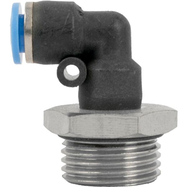 Aircraft Elbow W/O-Ring 6mm-1/2 M Pu Hose Fitting