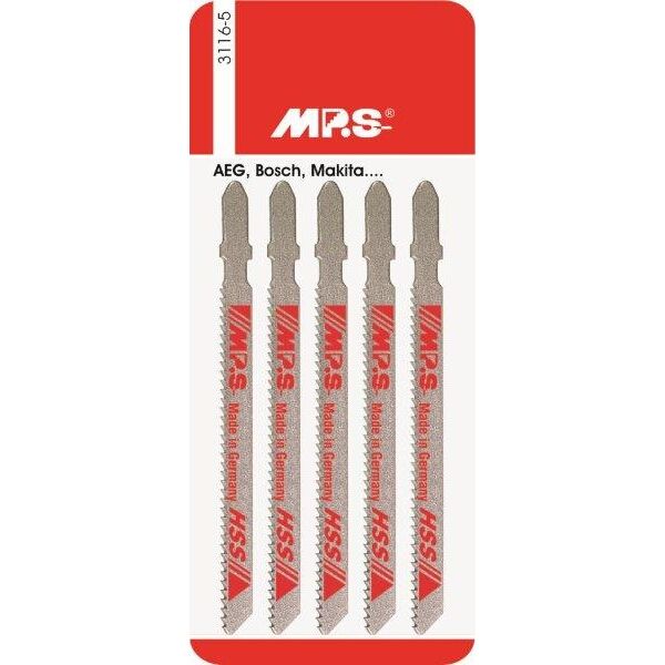 MPS Jigsaw Blade  100mm 12Tpi Tapered T-Shank T101AMPS3116-5