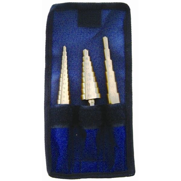 Tork Craft Step Drill Set 3 Piece In Blister