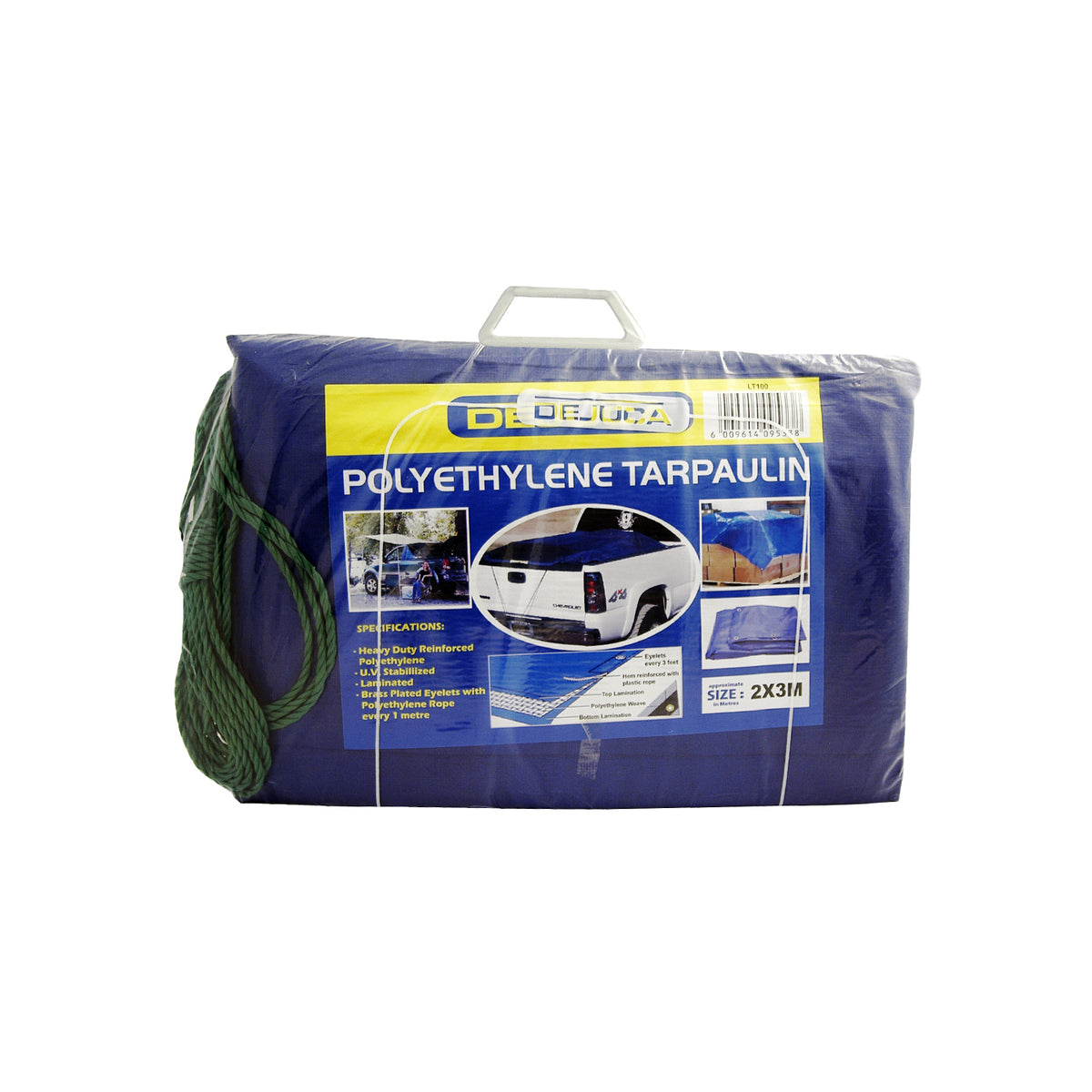 Dejuca - Polytarp - Blue - Approx 2m X 3m - 180gsm