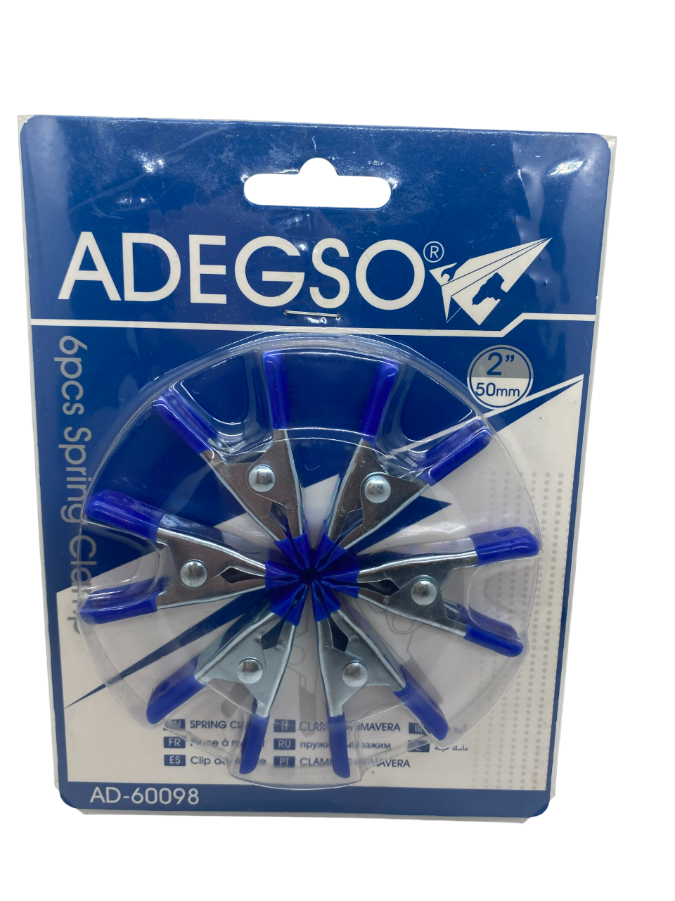 Adegso- Spring Clamp- 6 Piece- 2' (50mm)