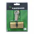 Kaufmann Solid Brass Euro Cylinder Only - 65mm
