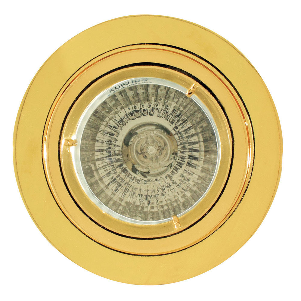 Straight Twist - Downlight - 80mm - Polished Brass