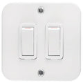 Crabtree Industrial 2 Lever 1 Way Switch 75x75mm