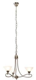 Martini Twist 3LT Chandelier Satin Chrome