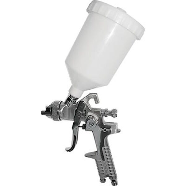 Aircraft Spray Gun Hvlp 1.7mm Nozzle 600Cc Plastic Cup