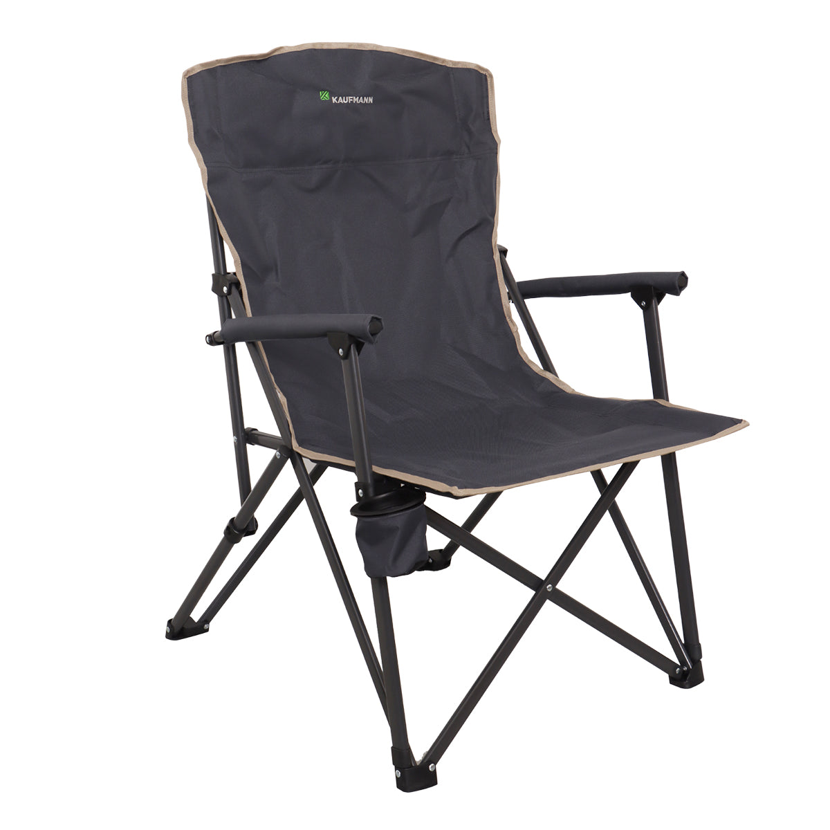 Kaufmann Padded Hard Armrest  Foldable Chair