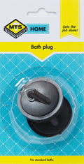 MTS Home 2 Piece Bath Plug - Black