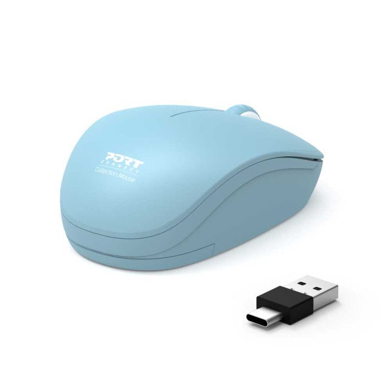 Port Connect 2.4GHz Collection II Wireless Mouse - Azur