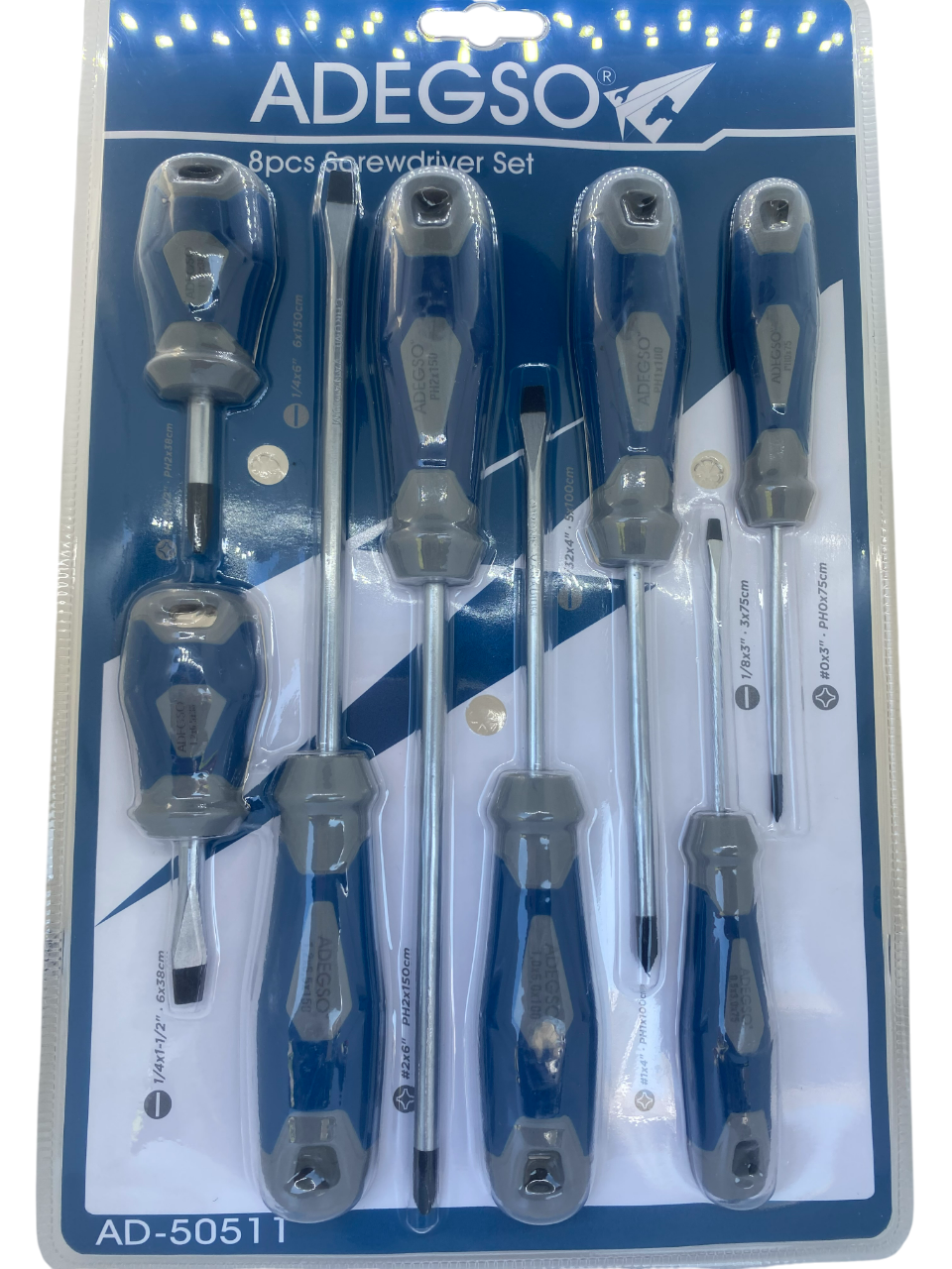 Adegso- Screwdriver Set- 8 Pcs