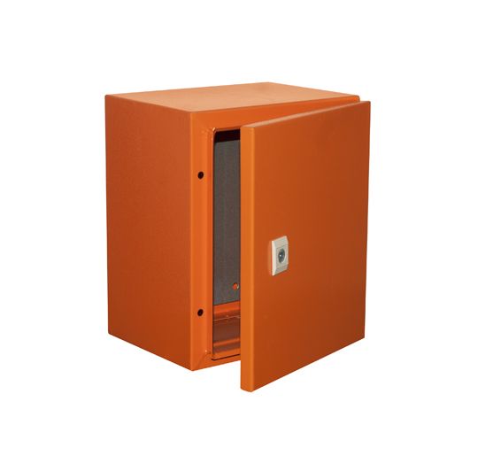 Enclosure Mild Steel 300x250x200mm IP65 Orange