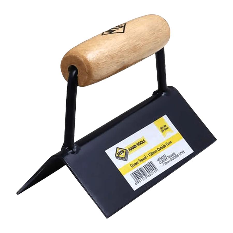 Mts Trowel Corner Outer Cove Wooden Handle 150Mm