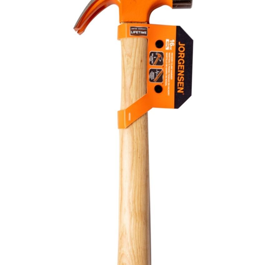 Jorgensen Pony Hammer Claw Hickory 16Oz 280Mm Wooden Handle