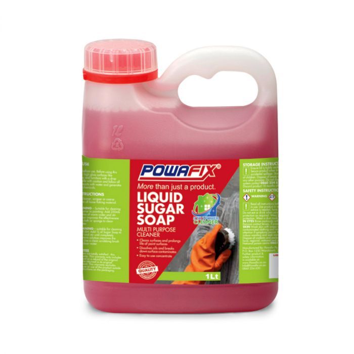 Powafix - Sugar Soap Liquid 1L - 2 Pack