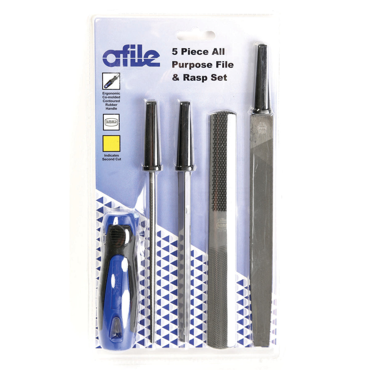 Afile - File Set - 5 Piece - Blister - No.1 - Model D150F5