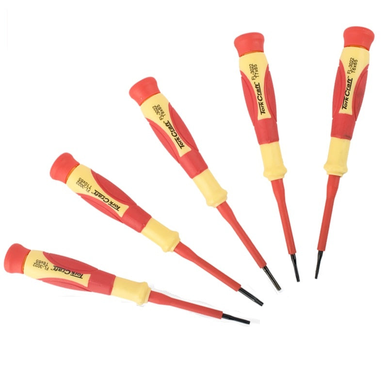 Tork Craft - Precision Electronic Insulated Screwdriver Set - 5 Pieces