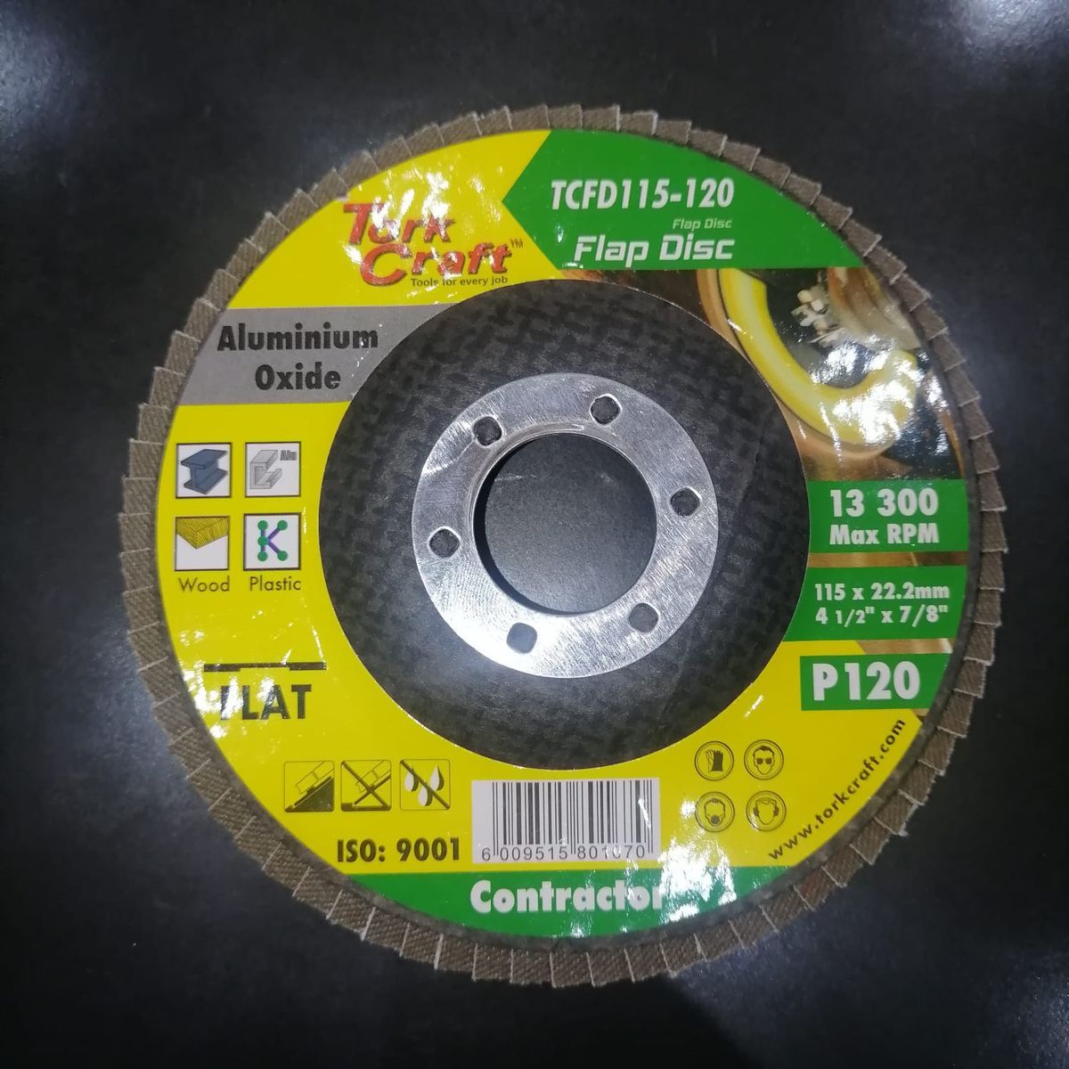 Tork Craft Flap Sanding Disc 115mm 120 Grit