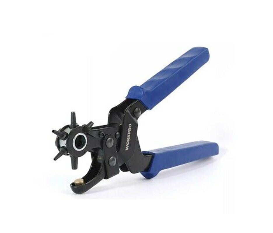 Workpro - Revolving Leather Punch Plier 2.0 2.5 3.0 3.5 4.0 4.5mm