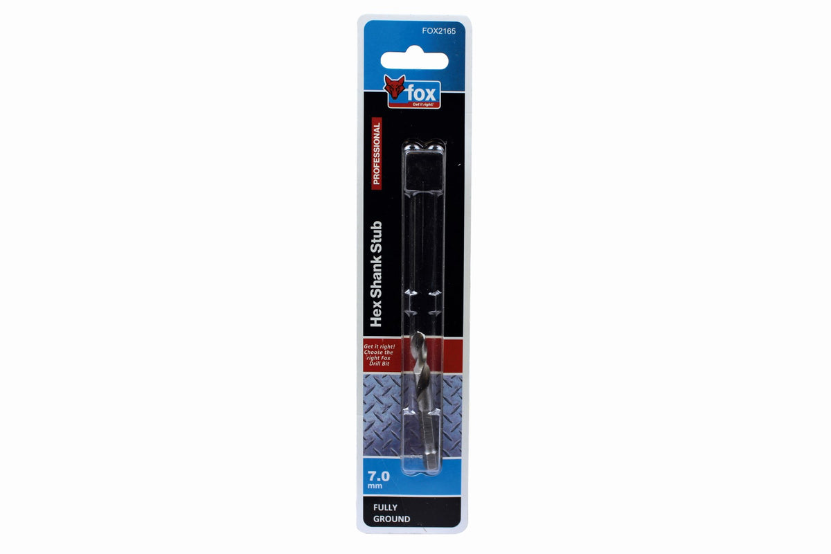 FOX HSS Hex STUB Drill Bit 7.0 X 59mm