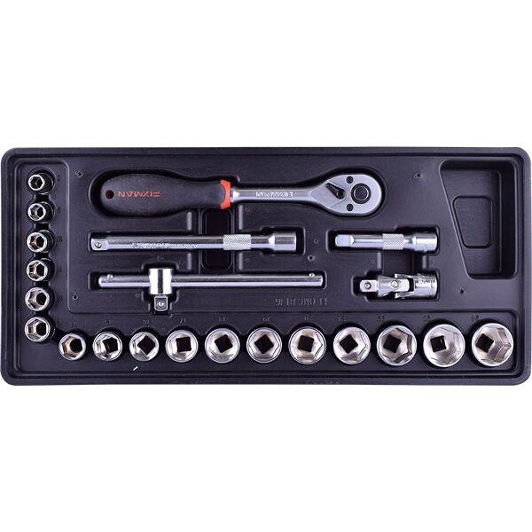 Fixman 22- Piece 3/8' Dr.Sockets & Accessories