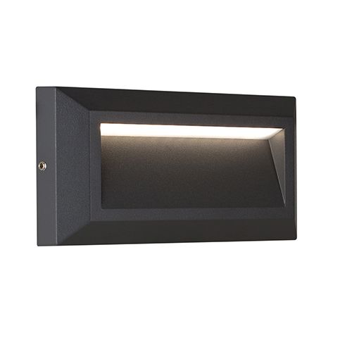 Helena Footlight Plain Grey LED 14W 4000K