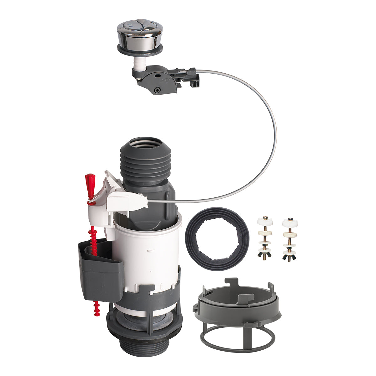 Wirquin - Mechanism - Dual Flush - Bibo + Adapter