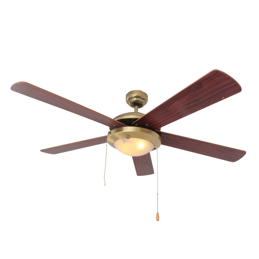 Comet - Ceiling Fan - 5 Blades - Antique Brass