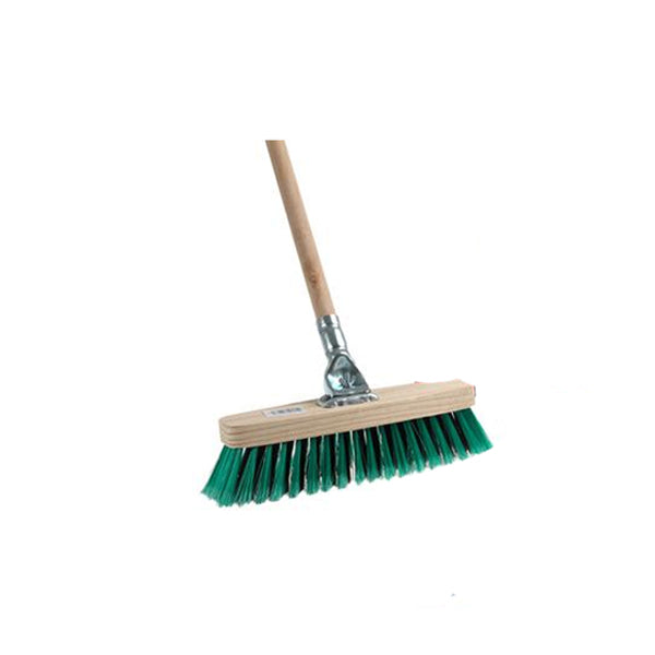 Broom wooden back - 1.2m handle