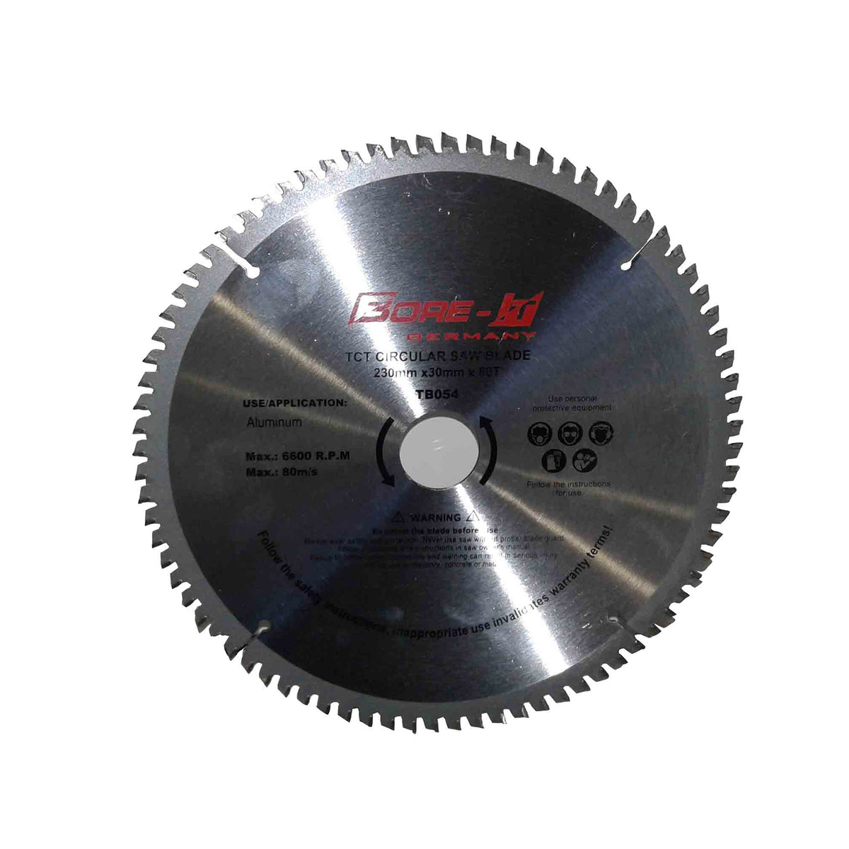 Bore-it - Circular Saw Blade - 230mm X 80t X 30b - Aluminum