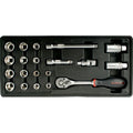 Fixman 20- Piece 3/8' Dr.Sockets & Accessories