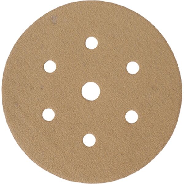 Tork Craft Gold Hook & Loop Disc (50 Pieces) 100 Grit 150mm X 6+1 Holes
