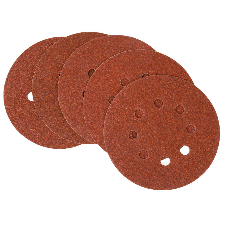 Sanding Disc 150Mm 120 Grit with Holes 10 Pack Hook And Loop
