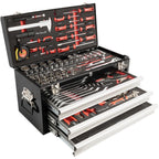Tork Craft Tool Box 154 Pce 3 Drawer & Top Tray 535X255 X 315Mm Track Box