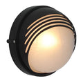 Moon Round Large Bulk Head 240mm Black 1x100w
