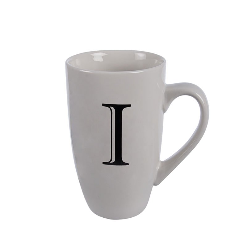 Mug - Household Accessories - Ceramic - Letter I Design - White