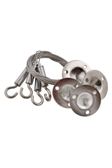 Suspension Steel 4PC 1.2M Hook & Plate 4 Wire