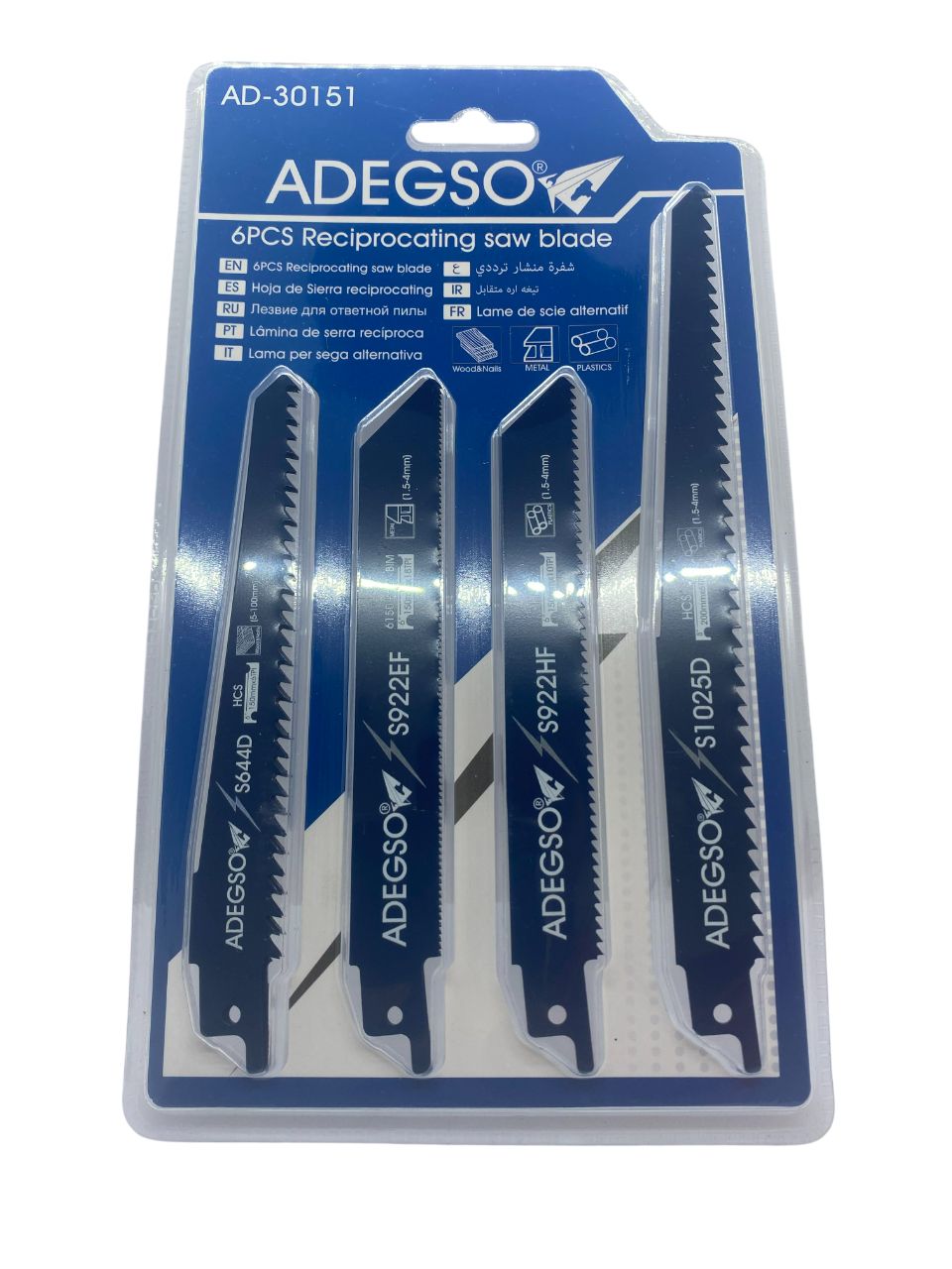 Adegso- 6 Piece Reciprocating Saw Blades