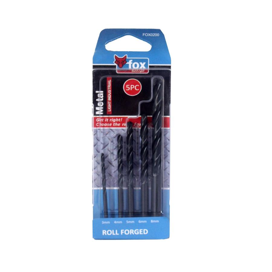 Drill Set Fox Hss Forged Pro 3-8Mm 5Piece