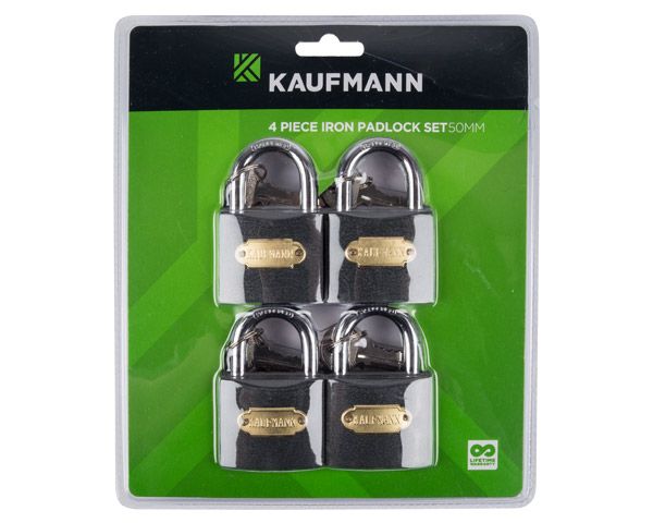 Kaufmann - 4 Piece 30mm Steel Lock Set