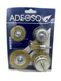 Adegso - 5pcs Shaft mounted wire brush