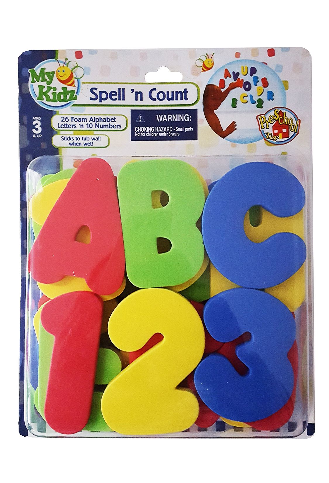 Cooey - Baby Bath - Party Accessories - Letters & Numbers - 36 Pieces