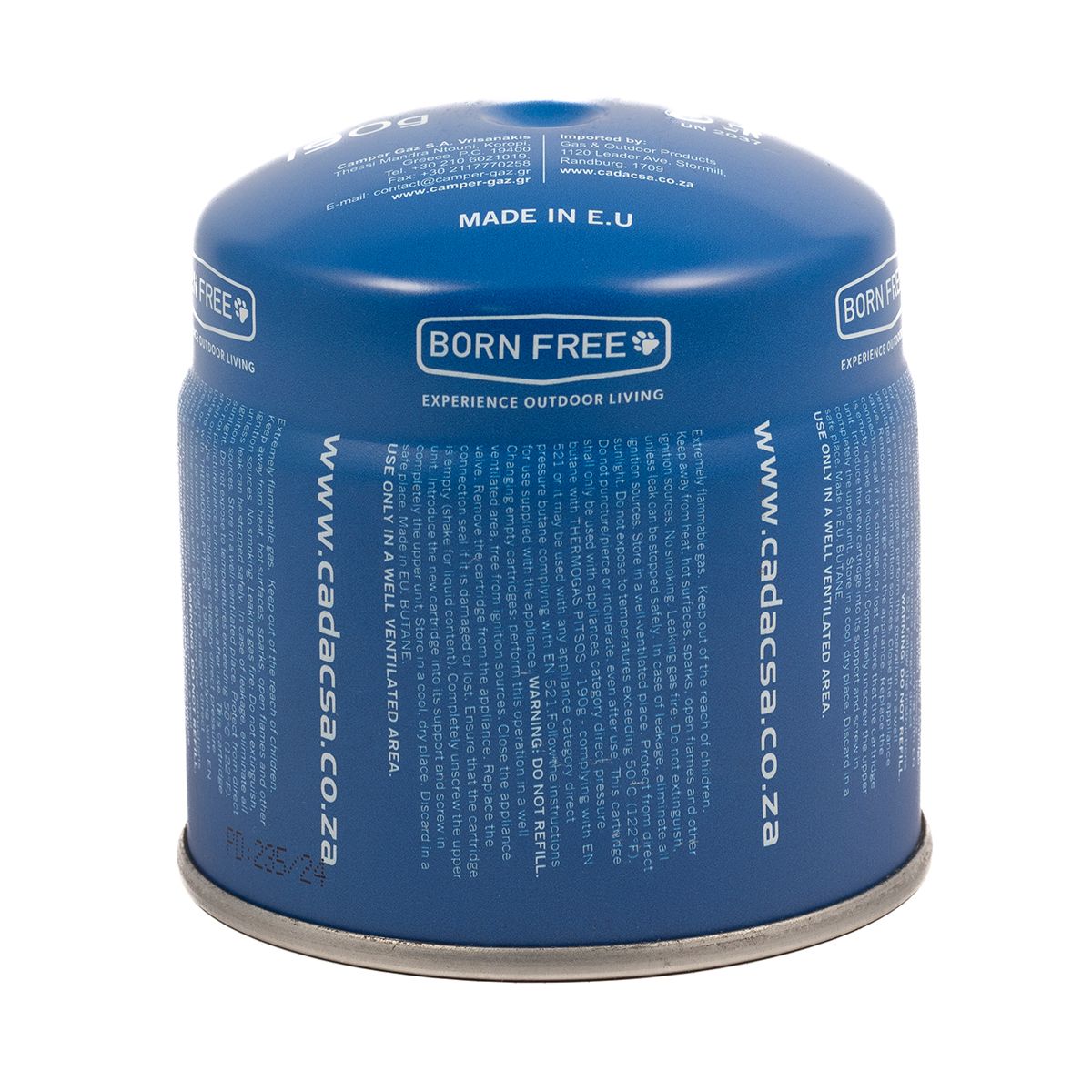 Cadac Born Free - 190G Piercable Gas Cartridge - 4 Pack