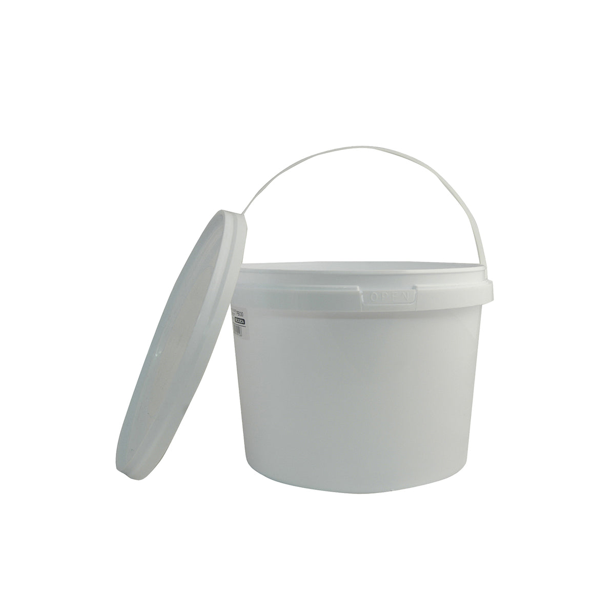 Plastic Bucket with Lid - 5lt - 2 Pack