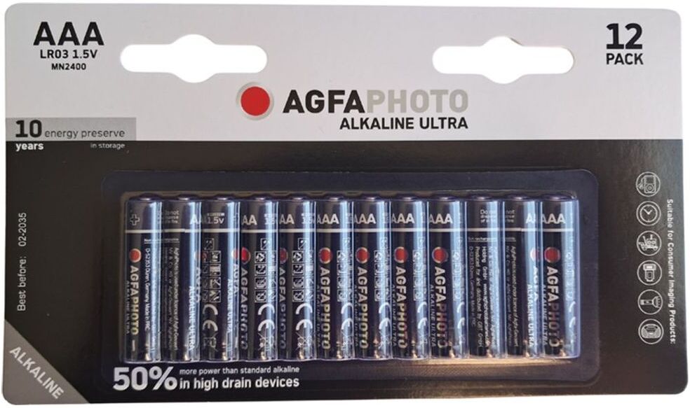 Agfaphoto Alkaline Ultra Micro AAA LR03 Camera Alkaline Battery