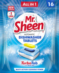 Mr Sheen Dishwasher Automatic Tablets 16 Units Dishwashing Detergent