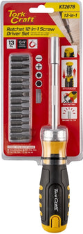 Tork Craft Ratchet Bits Set 1Piece Driver Screwdriver