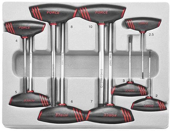 Force Hex Screwdriver T Handle Set Offset