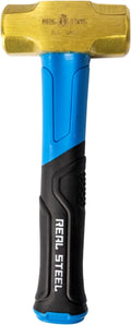 Real Steel Fibreglass Handle Steel Brass Sledge Hammer