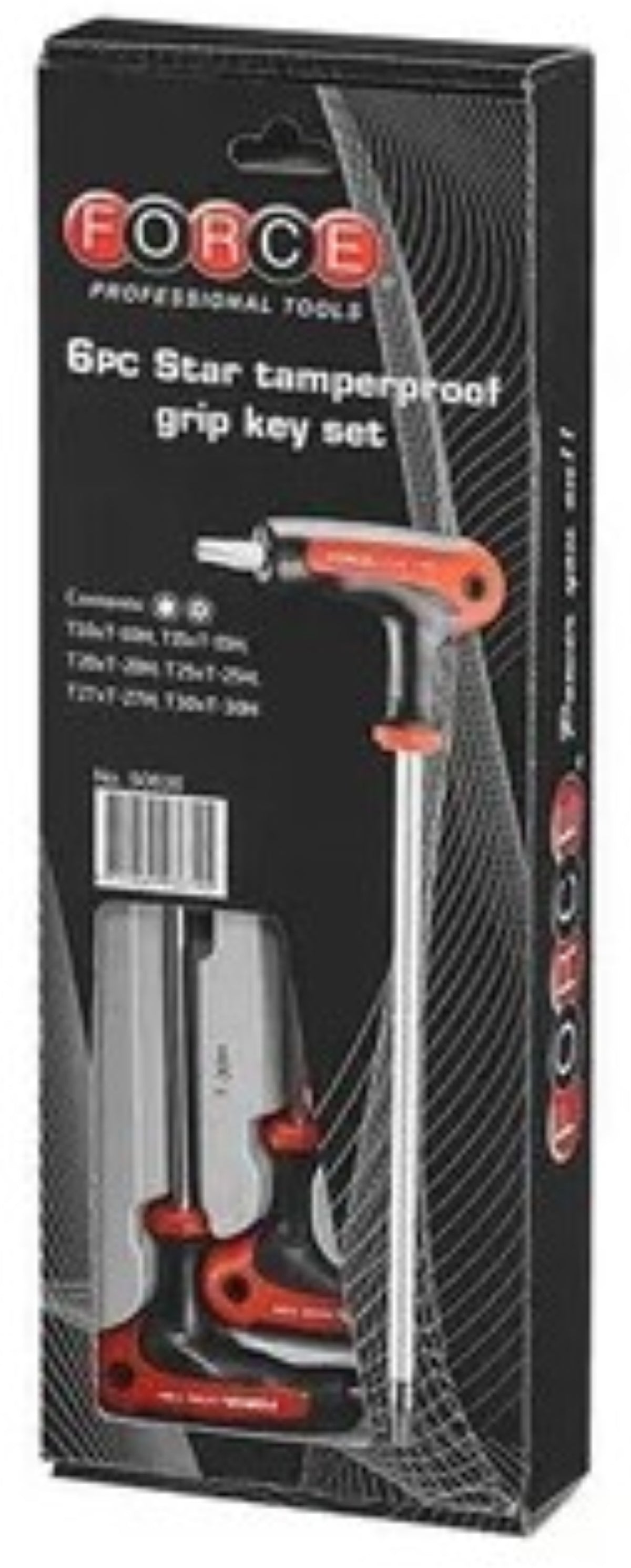 Force Star And Star-Tamperproof Grip Set Allen Key Set